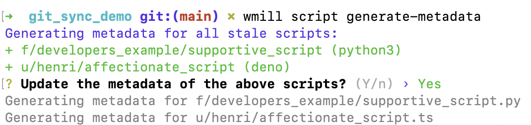 Generate Metadata Generate Metadata